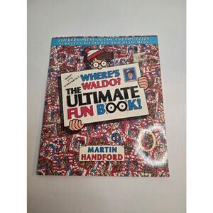 Where's Waldo The Ultimate Fun Book PaperBack COMPLETE and Unused